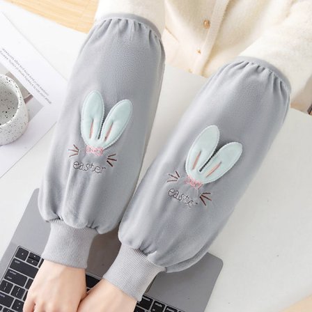 Söt tecknad lång skruv munskydd armbågsskydd anti-fouling ärmhuvud för herr höst och vinter studentkontor anti-smuts ärmskydd