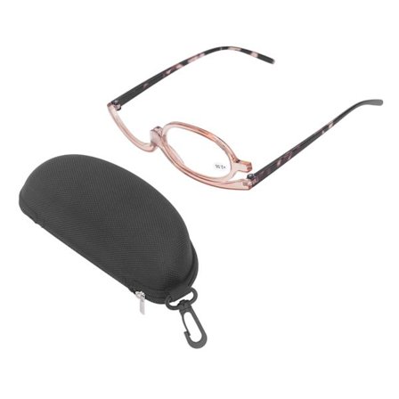 Foldbare Forstørelsesbriller 180 graders roterende forstørrelsesglas Kosmetiske læsebriller til makeup +2,50