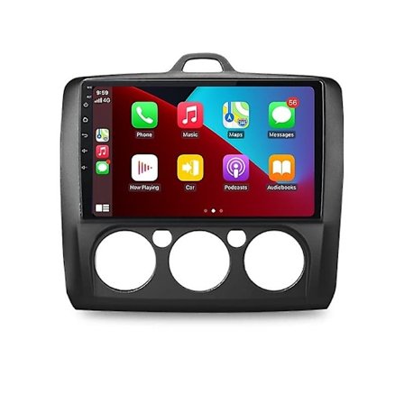 Android GPS Bilradio Kompatibel med Focus 2 Mk 2 2004 - 2011 Stereo Multimedia Videospiller DSP CarPlay-WELLNGS