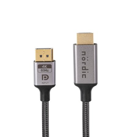 NÖRDIC 3m Displayport HDMI 4K60Hz Dynamic HDR 18Gbps