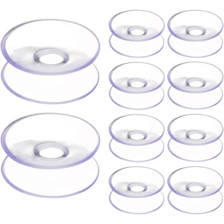 10 stk. 30 mm dobbeltsidede sugekopper sugepude til glas plastik