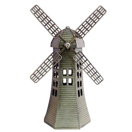 1 st Holländsk Vindkvarn Retro Metall Kreativ Legering Ornament Hantverk Souvenir För Kontor Vardagsrum Hem