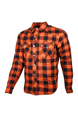 Flanellipaita GMS Jaguar Oranssi/Musta XL