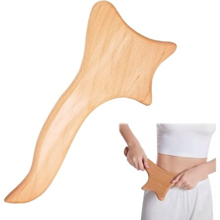 Træ Lymphatisk Drænage Værktøj Gua Sha Massager Træterapi Massageværktøj Anti Cellulite Massageværktøj til Ryg, Arme, Ben