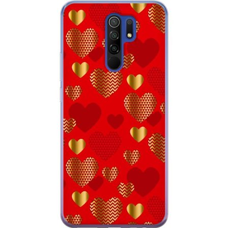 Yhteensopiva Puhelinkuori Xiaomi Xiaomi Redmi 9 GoldenHearts
