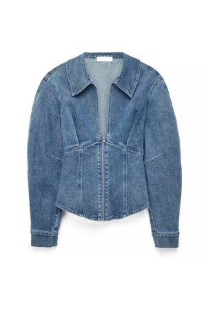 Naomi Anwer x NA-KD Marked Waist Denim Top - Jeansskjorter - Blå - EU 38