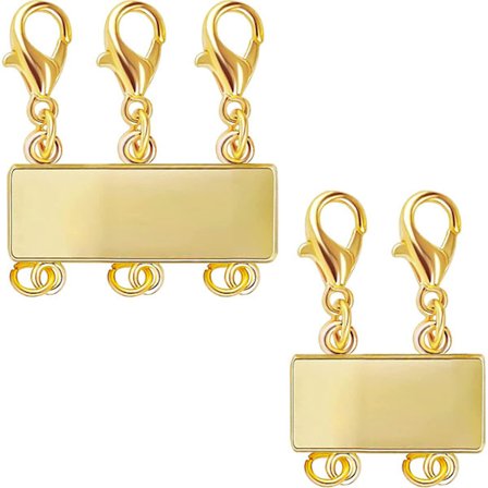 Halskæderemme. 2 stk Lmell 14k Forgyldt Halskæde Lagdelte Remme