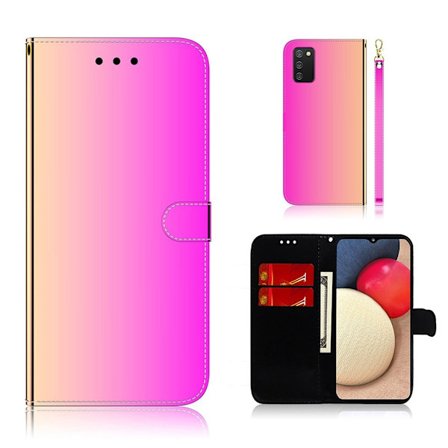 Mirror Samsung Galaxy A02s fodral - Rosa