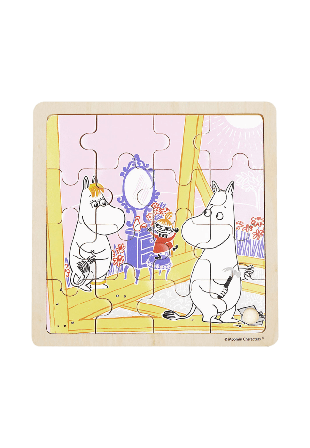 Mumin Pussel 16 Pcs Trä Byggnadslek Spel & Unisex ONESIZE