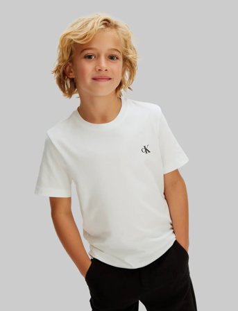 Calvin Klein 2-Pack Monogram Top - White - 164