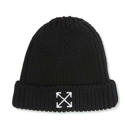 Off White, Beanies Zwart, Heren, Maat:ONE Size