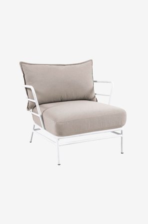 Kave Home - Käsinojalliset tuolit Mareluz, 2/pakk. - Valkoinen - Lounge-kalusteet - - Homeroom