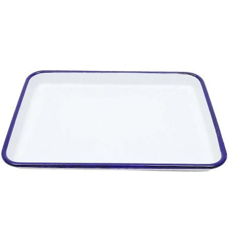 Emalje Bageform Emalje Bageplade Stegepande Rektangulært Serveringsfad Tærte Bageform