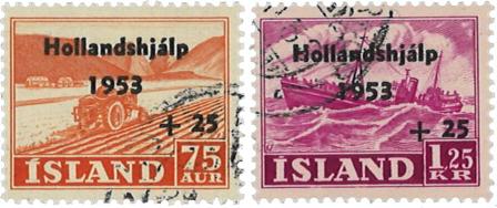 Island 1953 - AFA 286-287 - Stemplet