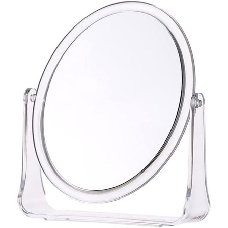 Forstørrende kosmetisk spejl med stativ - Lille kosmetik | Badeværelsesspejl til barbering, makeupspejl, kosmetisk spejl