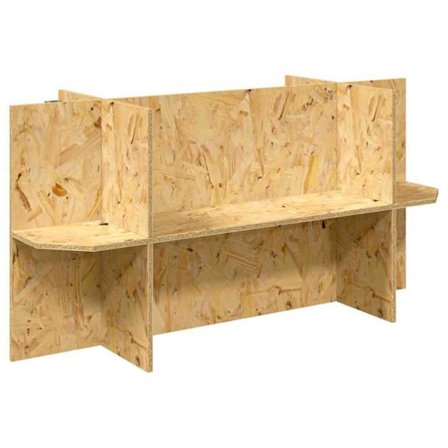 Terrariumbas OSB - vidaXL - 100x50x50 cm - Brun - Robust - Hållbar - Mångsidig - Lätt att underhålla