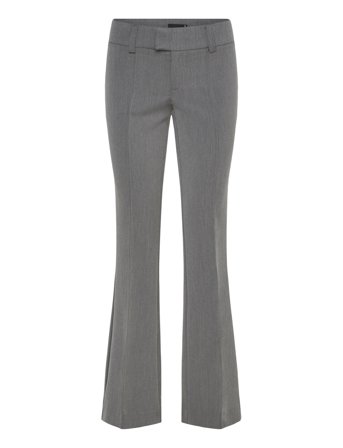 Gina Tricot Low Waist Bootcut Trousers - Grey - 40