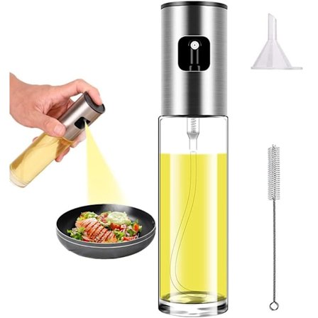 Olivenolie sprayflaske, madolie sprayflaske, airfryer sprayflaske, rapsolie/vegetabilsk olie bærbar miniflaske, køkken gadget (1 pakke)
