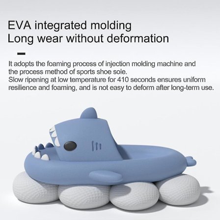 Söta Hajpar Slippers - Halksäkra EVA-tofflor för Män, Kvinnor, Barn, Utomhus