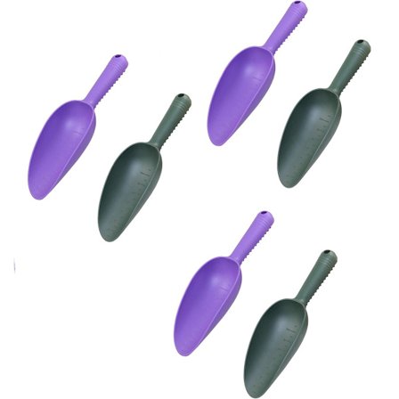 Spade-Hagespade-Hagespade-6 deler, Plast Hagespade Håndspade Verktøy, Sklisikker Pottejordspade Blomsterpotte Omplanting Graving, 5cm