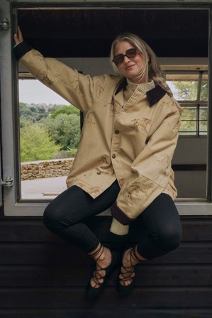 Olivia TPS x NA-KD Jacke mit Kordelzug - Cordjacken - Beige - EU 34