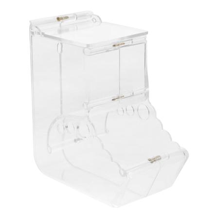 Grisefeeder Gjenbrukbar Rottefeeder Automatisk Vannfeeder Hamstermatfeeder Transparent 14x12.7x7 Transparent 14x12.7x7cm