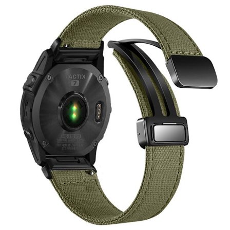 Nylon Canvas Klockarmband för Garmin Fenix 7X/6X