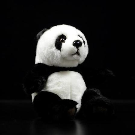 20 Cm Svart Och Vit Realistisk Plysch Panda Plyschleksak