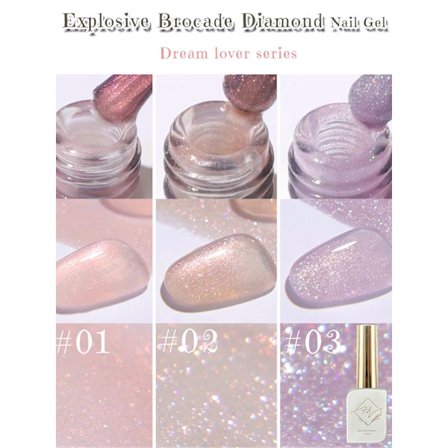 1-8 st ZH Japansk Sommar Gel Nagellack Skönhet Honung Blå Rosa Nagel Serie Ny Stil Glitter Sprängande Diamant Gel Nagelkonst