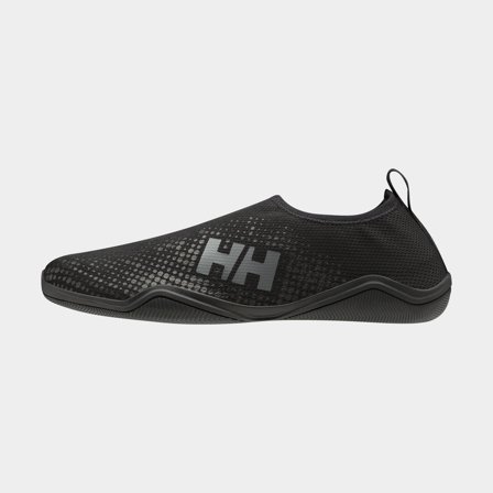 Zapatos de agua / zapatos de neopreno Helly Hansen Crest Watermoc, Black / Charcoal, hombre, EU 42 (US 8.5 / UK 8)