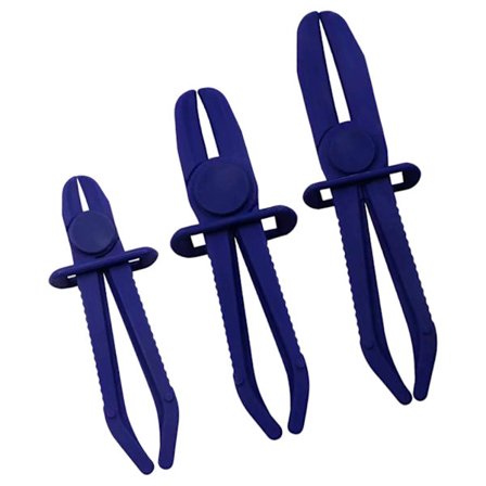 Universellt kylvätskeslangtätningsverktyg i plast lämpligt för underhåll av bilar och motorcyklar samt nödläckagekontroll