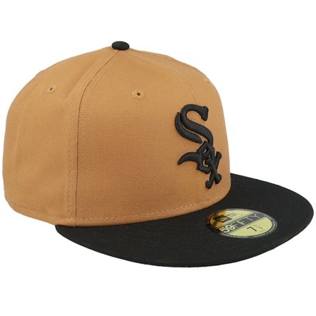 New Era - MLB Marron fitted Casquette - Chicago White Sox Corridor 59FIFTY Light Brown/Black Fitted @ Hatstore