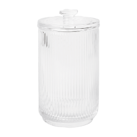 Åhléns Home Glasburk med lock 15 cm Badrumstillbehör ONESIZE