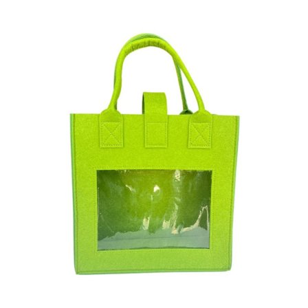 Tote Bag Transparent PE Film Handväska GRÖN