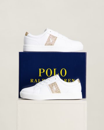 Polo Ralph Lauren FRAZIER Hvid Sko Unisex - Kids Brand Store