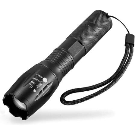 1 Super Tehokas LED-Taskulamppu, Sotilas-, Pyöräily- tai Vaelluslamppu ja