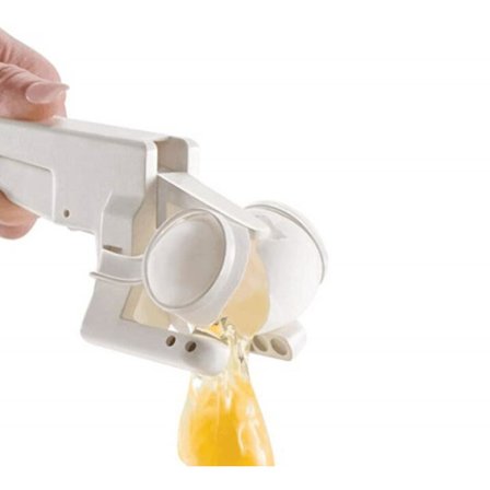 Ägg Splinterless Äggknäckare Kök Present Gadget Äggula Vit Protein Separator Köksverktyg