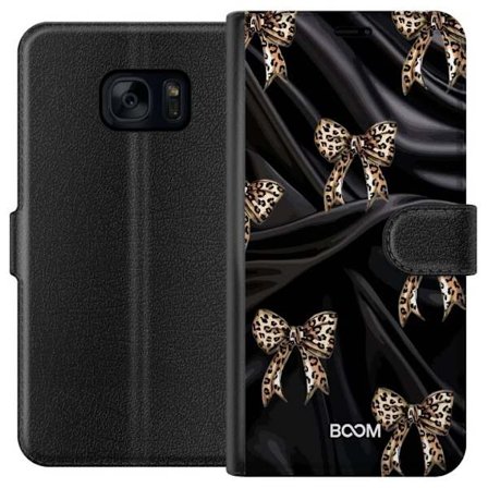 Plånboksfodral till Samsung Galaxy S7 med Leopard Bow
