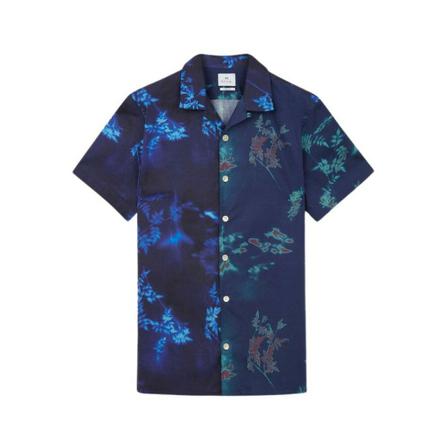 PS By Paul Smith, Floral shirt Blauw, Heren, Maat:S