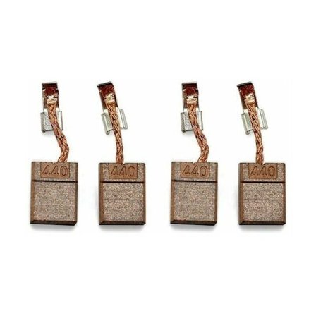 4 stk. Kulbørster passende til Makita CB-440, kompatibel med Makita BDF 452 RFE, BHP 440 RFE, BDF 458 DDF458Z, DF458D, DDF458RFE