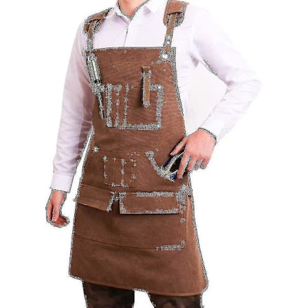 Miesten työtakki vahatusta pellavasta - Puusepän takki, kestävä työpajan keittiötakki - yuhao