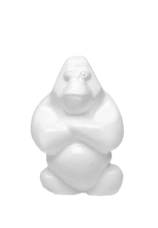 Kosta Boda Gabba Hey H 120mm Dekoration Vit H: 12cm