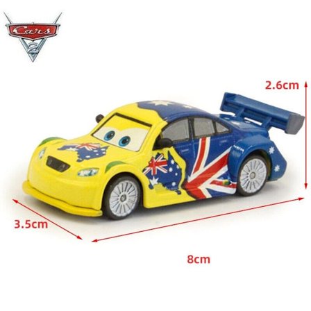 Disney Pixar Cars Australia Racer Modell Bil Barn Leksak Diecast Modell Leksaker Lös