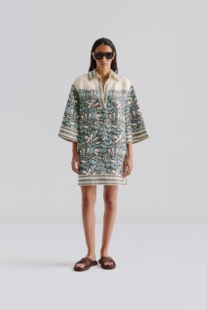 Malina - Imogen mini dress - 36 - Ocean Corals