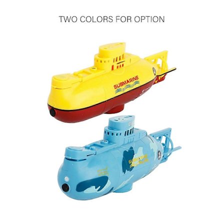 Create Toys Mini RC Ubåd Båd RC Legetøj Fjernbetjening Vandtæt Dykning Julegave til Børn B