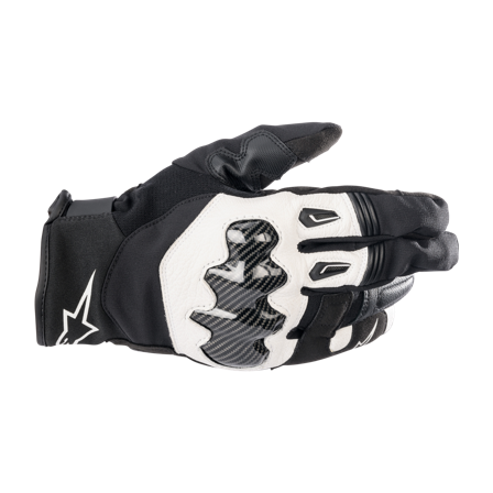 Alpinestars SMX-1 Waterproof Motorcycle Gloves Black/White M