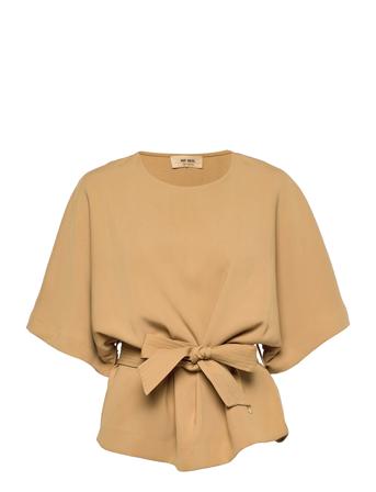Rikas Leia Blouse Blouses Short-sleeved Beige MOS MOSH