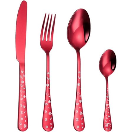 Hverdagsbestik Smukke middagsgafler Holdbare rustfri stål bordsartikler Bestiksæt Salatgafler Ske Premium mode restauranter Holdbart