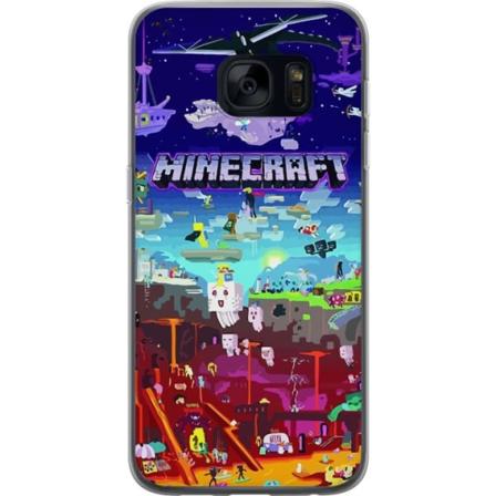 Samsung Galaxy S7 Genomskinligt Skal MineCraft
