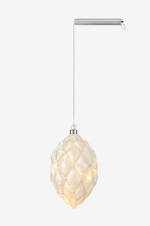 Markslöjd - PEARL glasdekoration 12 cm - Hvid - Loftpendler - Fra Homeroom